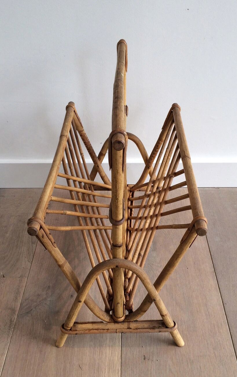 Magazine rack Wicker, around 1950