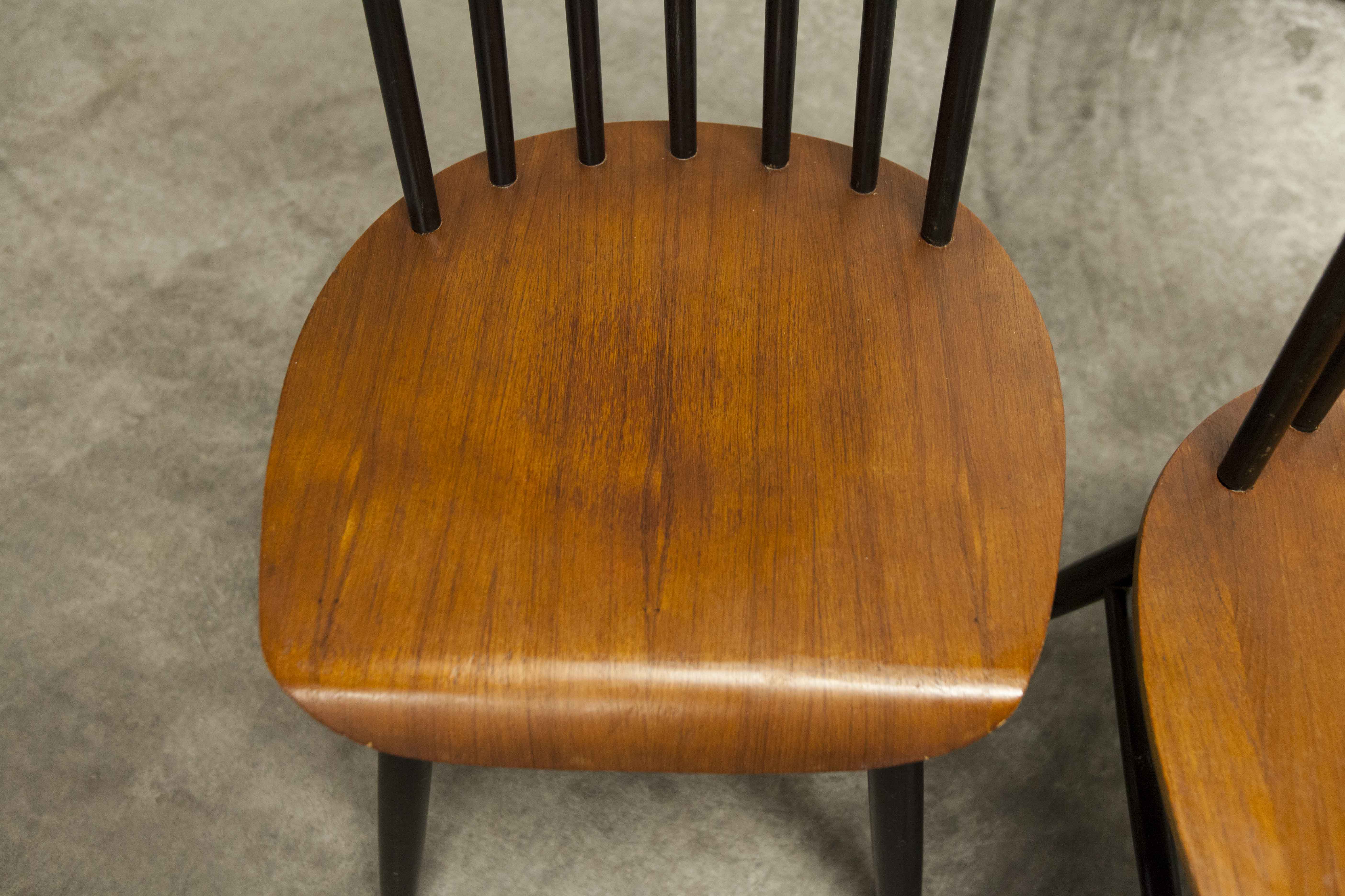 Set of 4 Fanett chairs by IImari Tapiovaara 1960