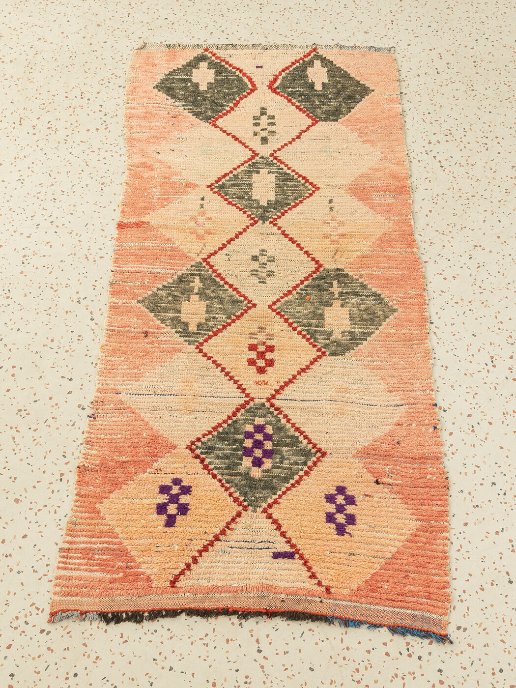 Vintage boujad, berber rug, 95 x 225