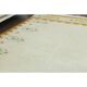 1970s Vintage Turkish Oushak Handmade Wool Cotton Cream Area Rug 171x222