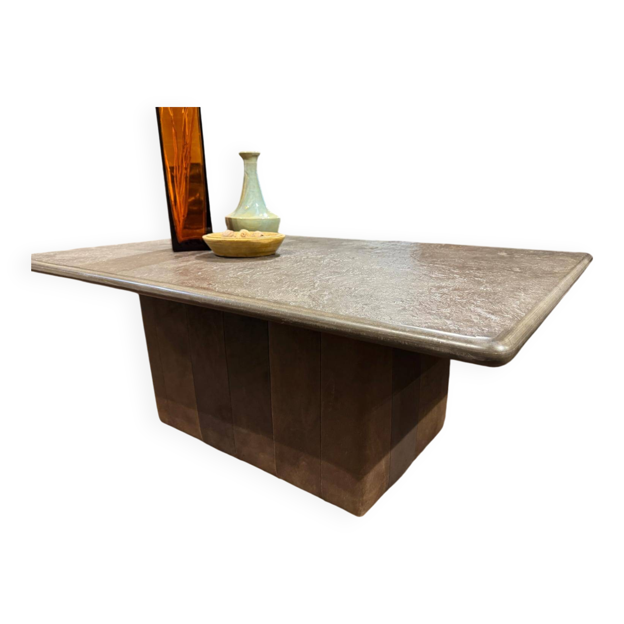 Natural stone coffee table