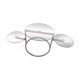 3-tray glass round coffee table