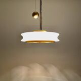1 of 3 Awesome Adjustable Orion Glass Pendant Lamps from Staff