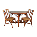 Maugrion console table and 2 chairs