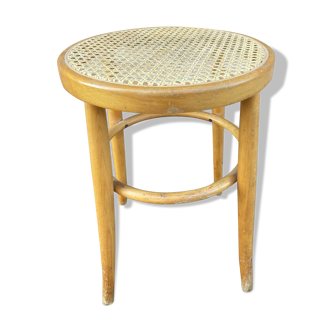 Vintage curved wood stool
