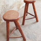 Tabourets style brutaliste