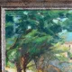Oil on canvas The Pointe de Bacon in Antibes by M. Desgardins