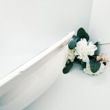 Plat creux Sarguemine Carole motif fleur