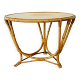 Vintage rattan coffee table