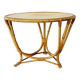 Table basse vintage en rotin