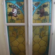 Paire de vitraux de Jacques Gruber art nouveau