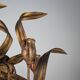 Large Vintage Wall Candelabra with Golden Tulips, 1960s