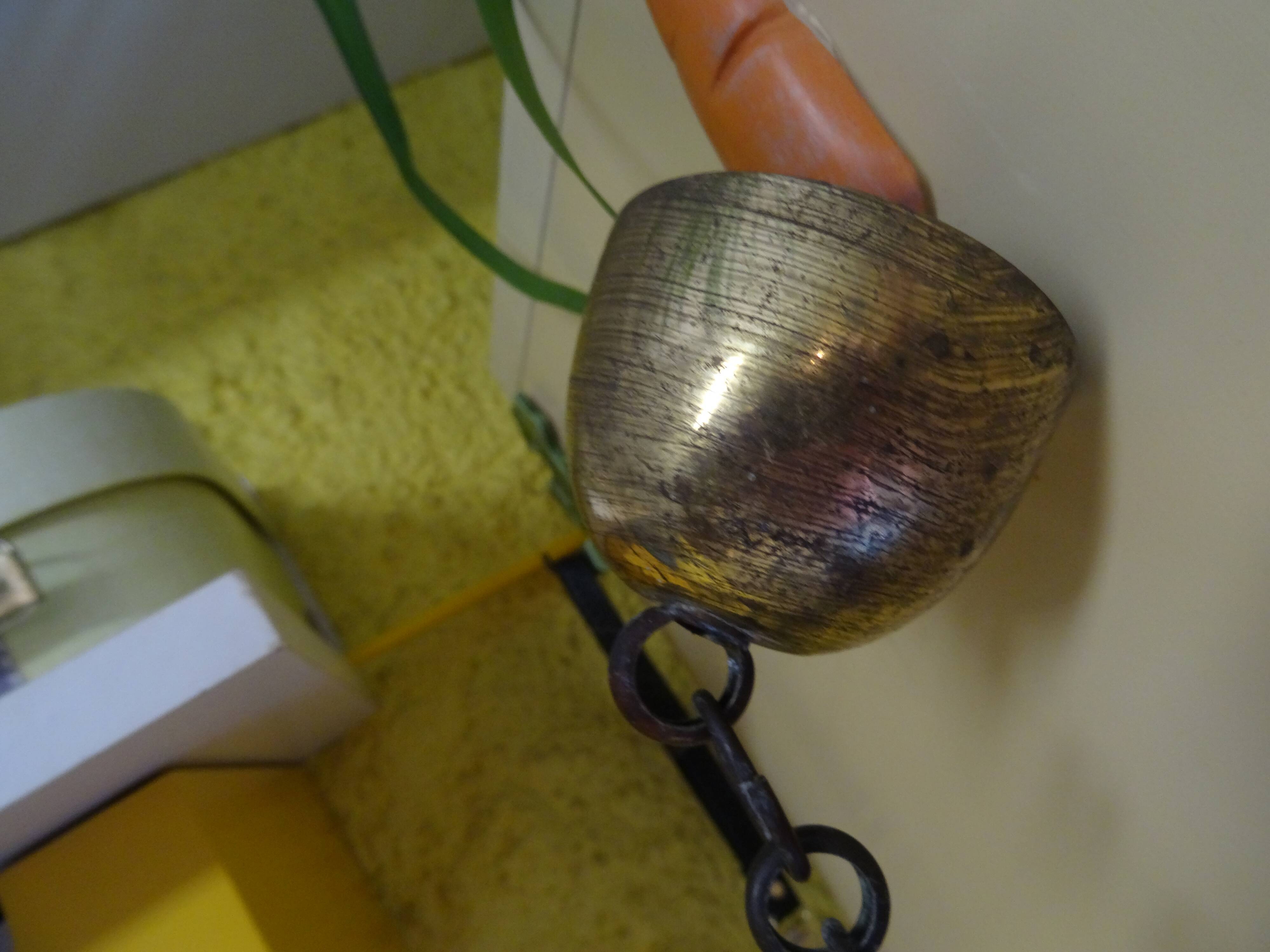 Lamp globe suspension of the 40s