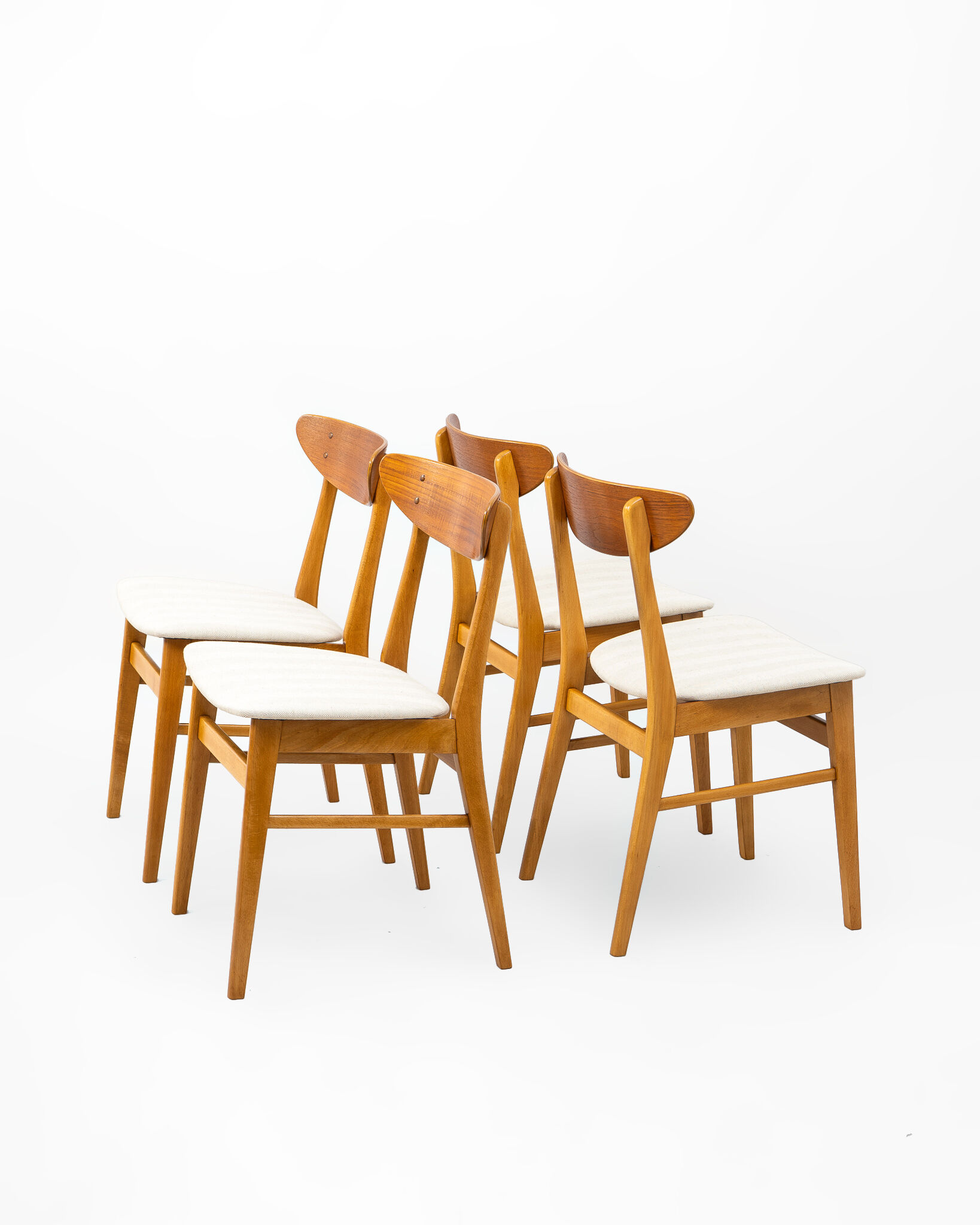 Set of 4 Danish model 210 Chairs from Farstrup, 1960's