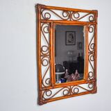 Bamboo mirror by Franco Albini for Bonacina, Italy 1960