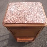 Pink marble bedside table