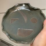 Trinket bowl in ceramic with geometric figure
