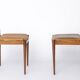 Pair Vintage Danish Rosewood Dining Chairs, 1960s Mid-Century Modern