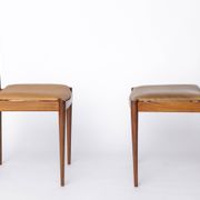 Pair Vintage Danish Rosewood Dining Chairs, 1960s Mid-Century Modern