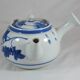 small Chinese or Japanese blue and white porcelain teapot early 20th century