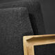 2 vintage oak and felt Danish chaise longues from the mid-century, 1960s.