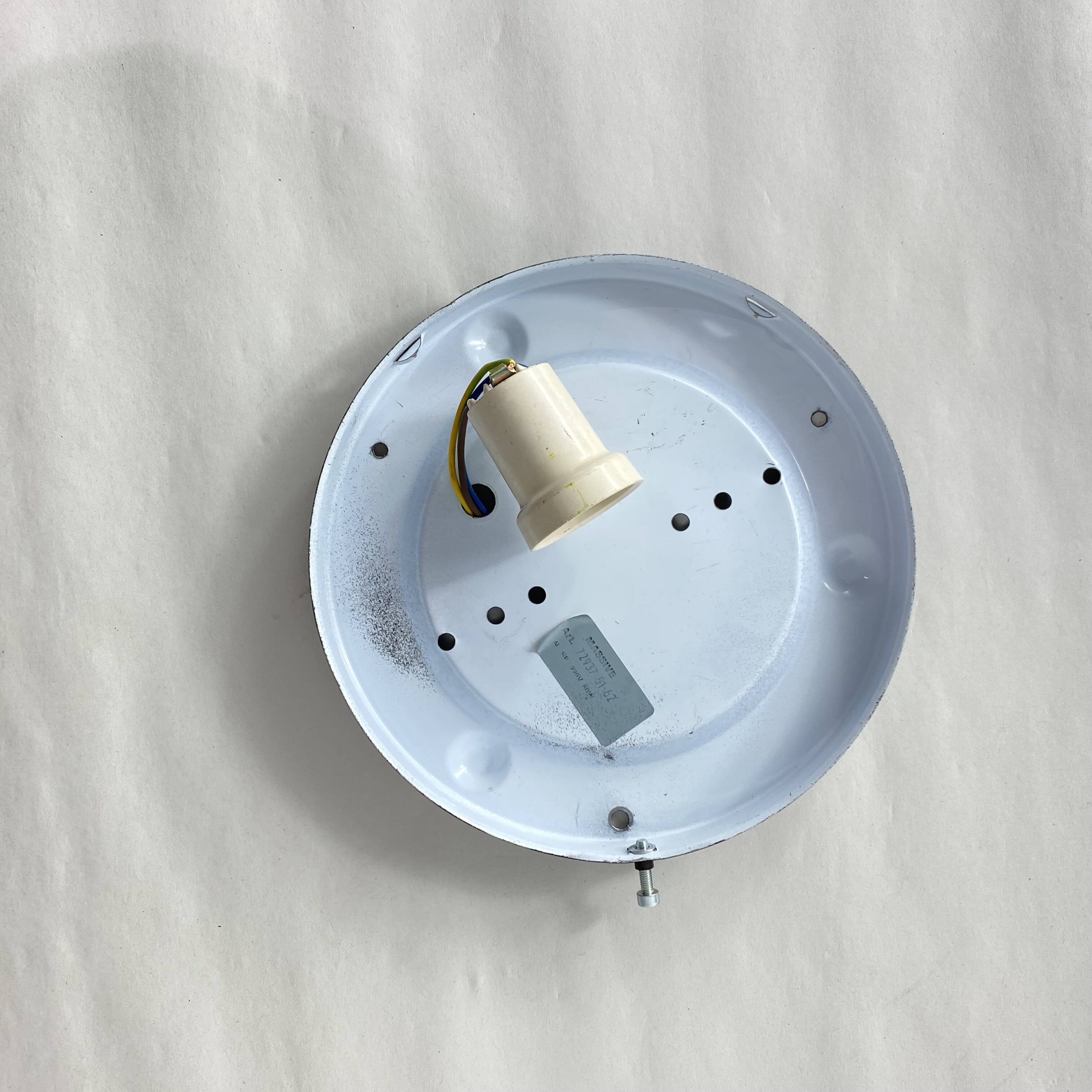 Wall light ceiling light amber glass gold 1970 1980 LAMP-7327