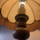 Vintage 80s wooden rustic lamp