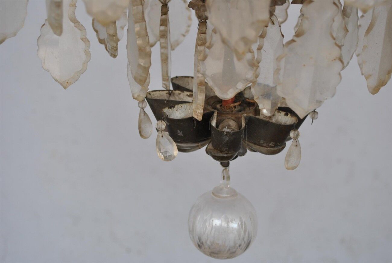pendants chandelier style Louis XV period early nineteenth