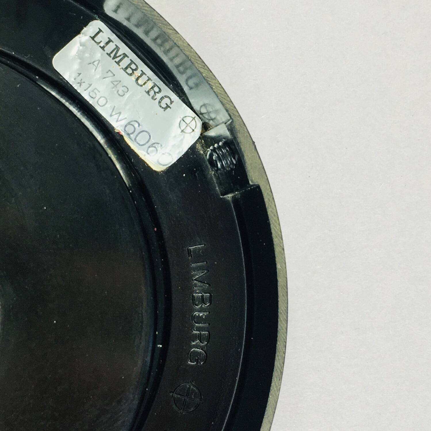 Grande lampe de table en verre en forme de champignon de l'ère spatiale de Limburg, Allemagne, 1970s