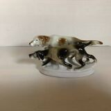Chiens en porcelaine