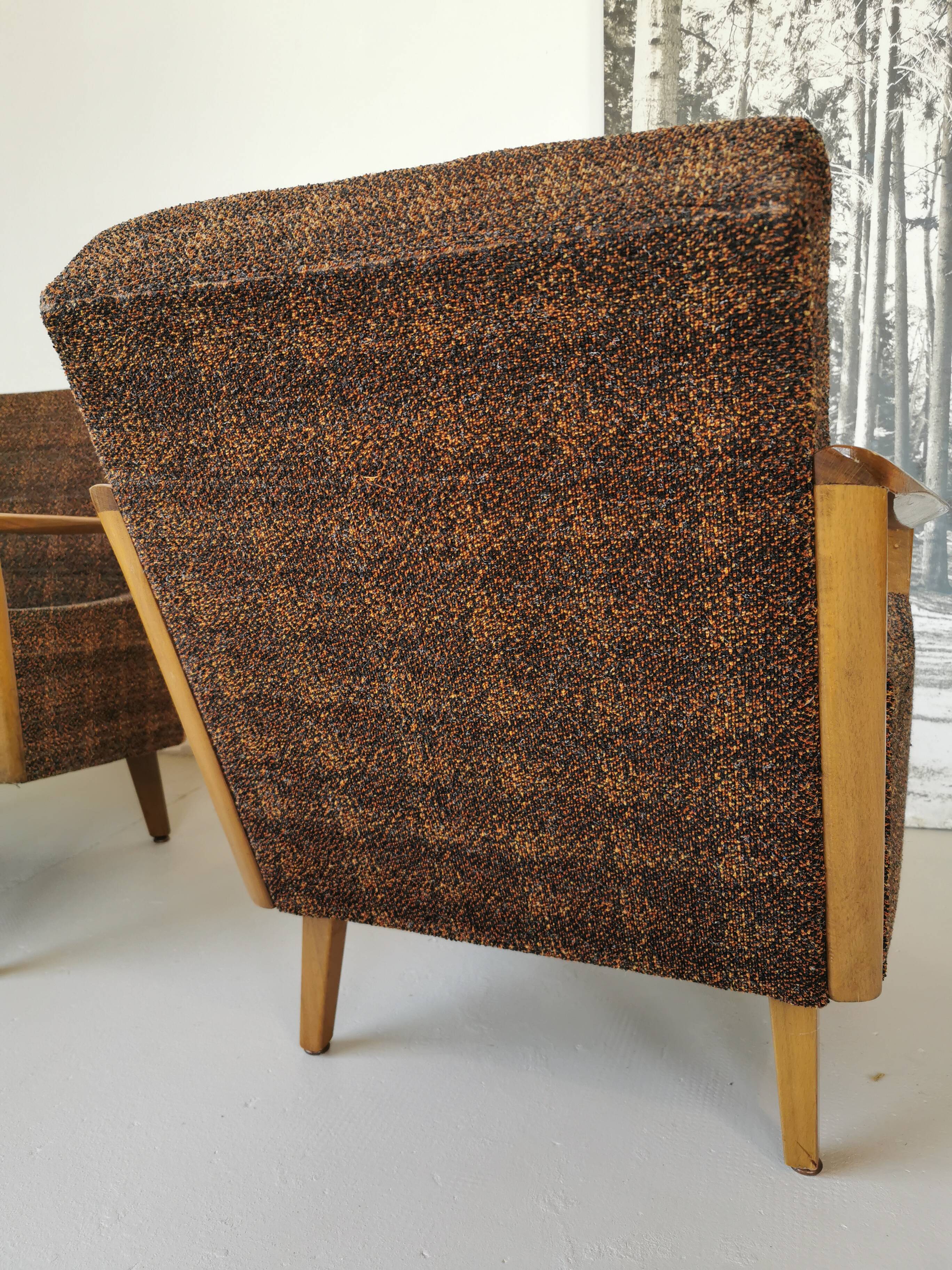 Pair of vintage 60s armchairs