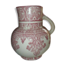 Broc or pitcher Longchamp Moorish décor pink