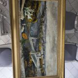 Tableau de Gilles Fabre "une fleur au grand palais