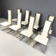 Vintage brass dining chairs by Belgo Chrom, 1970s - set of 8