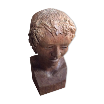 Wooden bust