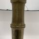 Pied de lampe de table vintage en laiton en faux bambou , 1970's