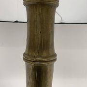 Vintage brass table lamp base in faux bamboo, 1970's