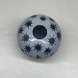 Nevers ceramic flower vase by JM Montagnon