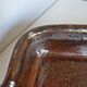 Ancien Plat À Jus Lechefrite 19e Terre Cuite Vernissée Art Populaire
