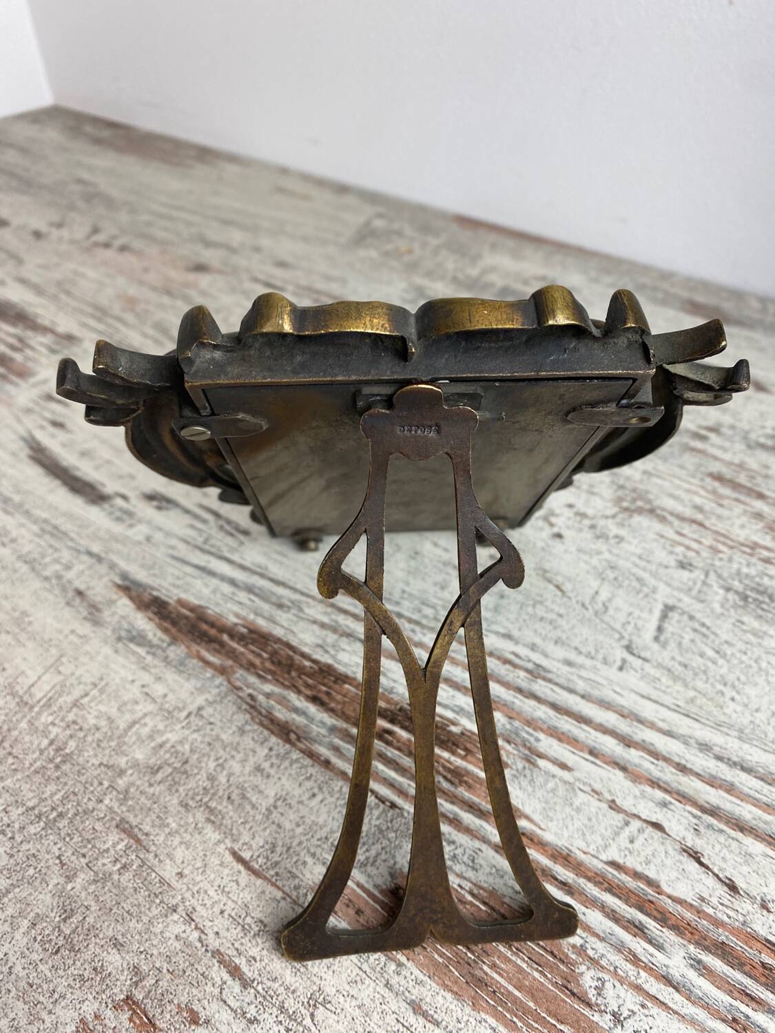 Cadre photo en bronze art nouveau