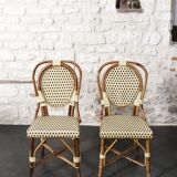 Parisian bistro table and chairs.