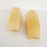Set of two wall lamps, Murano glass, Italian design, 1980s, manufacture: Victoria