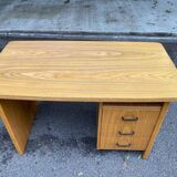 Scandinavian wooden desk from the 1980s with drawers