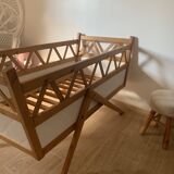 Lit Bébé/Enfant Vintage Année 50 Pieds Compas