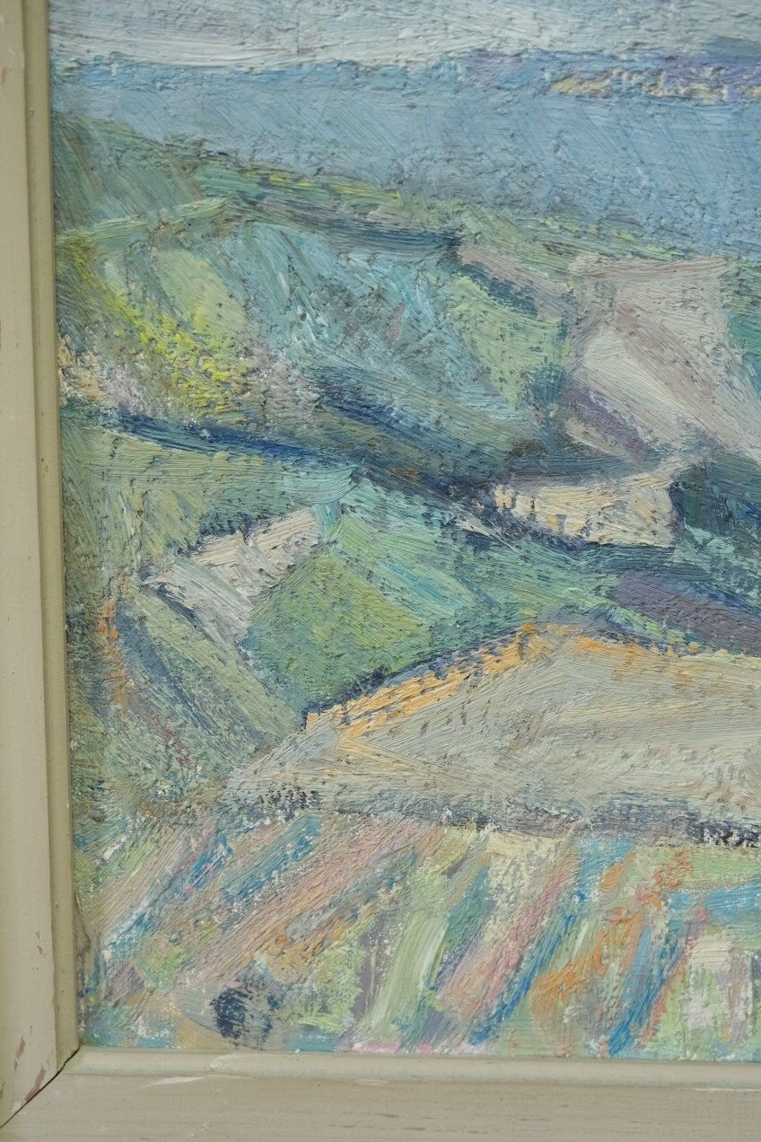 Carl Berndtsson, Swedish Modern Landscape, 1960s, Oil on Canvas, Framed