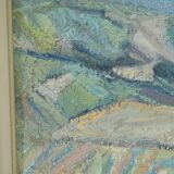 Carl Berndtsson, Swedish Modern Landscape, 1960s, Oil on Canvas, Framed