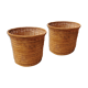 Pair of rattan planters 80