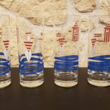 Set of 4 Total "Seaside Atmosphere" glasses