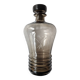 Engraved smoked glass carafe