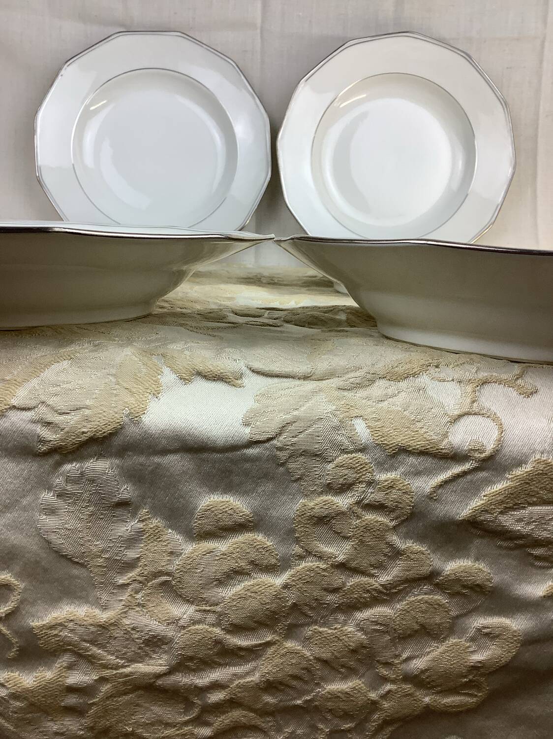 6 Deep Plates Porcelain Limoges France